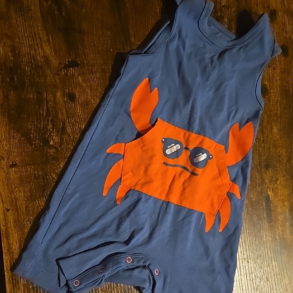 Cat & Jack Vibrant Blue and Orange Bodysuit